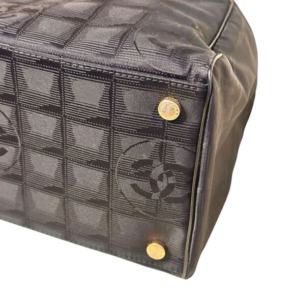 Chanel Travel Line Small Tote Bag Black Gold Hardware - Picture 11 of 16